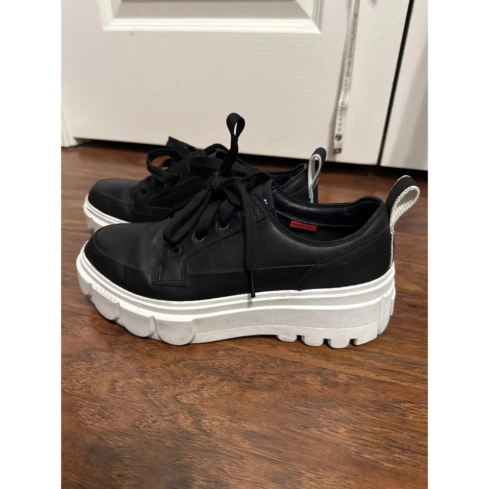 Sorel Caribou X Leather Waterproof Platform Sneaker Gorp Granola Minimalist